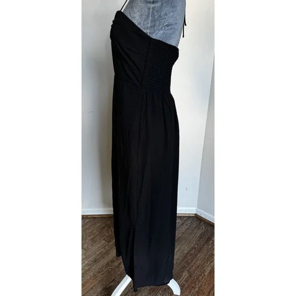 Maxi Dress M Romantic Whimsigoth Boho Dark Fairy Grunge Witchy Convertible Flowy - Picture 5 of 15